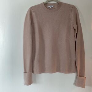 Reiss cashmere blend sweater size Small light, dusty rose pink